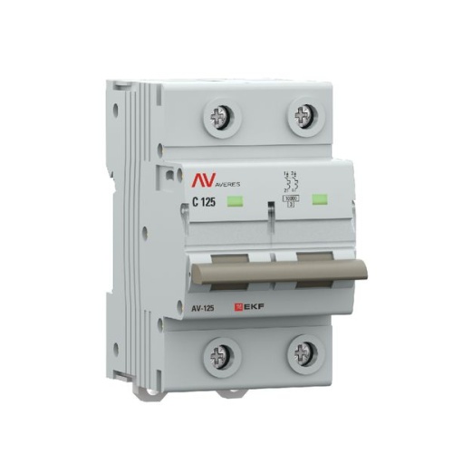 Выключатель автоматический AV-125 2P 125A (C) 10kA EKF AVERES | код mcb125-2-125C-av | EKF фото 4
