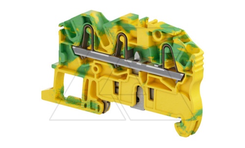 Клемма ZK2.5-PE-3P/5,2 пружинный зажим, для заземления, 3 контакта, 300А/1с, ж./зеленый | код 1SNK705151R0000 | Entrelec Клемма ZK2.5-PE-3P/5,2 пружинный зажим, для заземления, 3 контакта, 300А/1с, ж./зеленый | код 1SNK705151R0000 | Entrelec