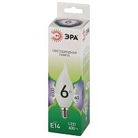 Лампа светодиодная LED 6Вт E14холодный свет свеча на ветру BXS-6W-865-E14 GREEN LINE | код Б0067113 | ЭРА