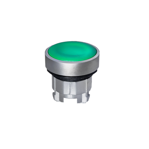 Головка кнопки, плоская, зеленая, IP65, металл MTB4-BA3C | код 137205 | MEYERTEC