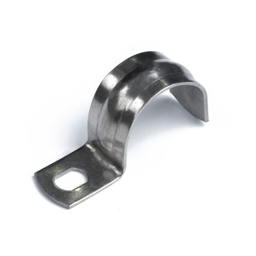 Скоба металлическая однолапковая СМО(INOX) d25-26 мм (20 шт/уп) Промрукав | код PR08.20791 | ПРОМРУКАВ