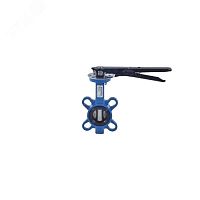 Затвор дисковый поворотный Ду 40 Ру16 межфланцевый чугунный с рукояткой диск нерж манжета EPDM EURO | код 107-4934 | Benarmo