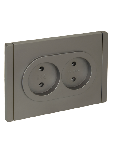 FORTE&PIANO Роз. 2-я без з/к з/ш б/к 10А FP526 ст. IEK | код FP-R20-10-1-K46 | IEK