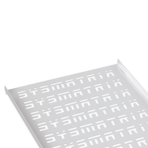 Полка 19' стационарная перфорированная глубиной 300 мм для напольных и настенных шкафов глубиной 450 мм. цвет серый (RAL 7035) | код SH 4002.700 | SYSMATRIX