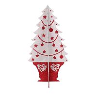 Фигура Елочка складная 3D, 56*30 см, цвет красный/белый | код 502-392 | NEON-NIGHT