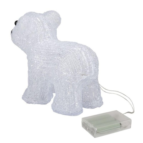 Фигура домашняя светодиодная акриловая медвежонок 2х4х11х18см 4.5В 3 батарейки AA (не входят в комплект) 16LED | код. 513-312 | Neon-Night фото 6