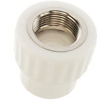 Муфта комбинированная 25 х 3/4' ВР полипропиленовая PPR белая (10129025) | код 00000008768 | Valfex