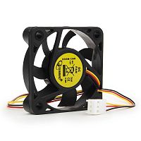 Вентилятор Gembird, 50x50x10, втулка, 3 pin, провод 25 см | код D50SM-12AS | Gembird
