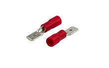 Клемма плоская изол. (штекер) (VM 1.25-187(8)) | код 08-0312 | Rexant