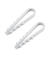 Дюбель-хомут ДХК-18 для круглого кабеля 11-18мм нейлон белый (10шт) TDM | код SQ0539-0026 | TDM