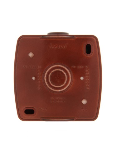 Розетка 1-м ОП Nata 16А IP20 без заземл. керамика вишня LEZARD 710-0600-121 фото 2