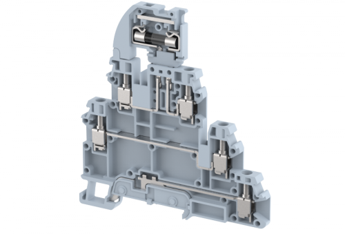 Клемма проходная винтовая 4 мм2, двухуровневая, под предохранитель, на 4 подключения, зеленая TQF4-2T-GREEN | код 1203270003 | Elmex Клемма проходная винтовая 4 мм2, двухуровневая, под предохранитель, на 4 подключения, зеленая TQF4-2T-GREEN | код 1203270003 | Elmex