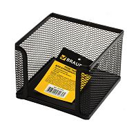 Подставка для бумажного блока BRAUBERG Germanium, металлическая, 78*105*105 мм, черная, 231944 | код 231944 | BRAUBERG