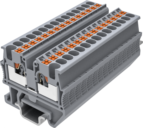 TPM1.5-2-GY Клемма мини TP 1-1 проходная, Push-in, сеч.1.5мм2, сер., шт | код TPM1.5-2-GY | SUPU TPM1.5-2-GY Клемма мини TP 1-1 проходная, Push-in, сеч.1.5мм2, сер., шт | код TPM1.5-2-GY | SUPU