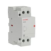 Контактор модульный YON max типа MCE, 2P, 40A, 240В, 2НО | код MCE-40-20-A240 | DKC