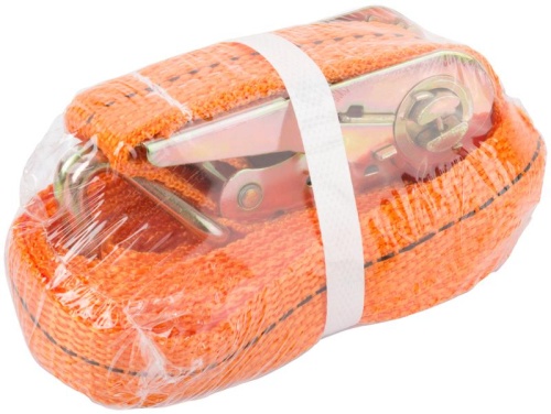 Ремень для крепления груза храповый механизм лента 25ммх5м 800/1600кг FIT 64915