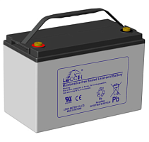 DJM1290 LEOCH Аккумуляторная батарея для ИБП, систем охраны и пожарной безопасности, напряжение: 12В, ёмкость: 90Ач, клеммы типа: М8, Размеры ДШВ: 330х173х220мм, вес: 27,8кг. Срок службы: до 12 лет. | код DJM1290 | LEOCH