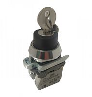 Переключатель Briswik ПЕ 181/2м -С черный 1но+1нз Ключ с фикс 3-поз , во вкл. сост. не вынимается IP40 УХЛ3 10А | код aT-YG-0Ai-0121 | Briswik