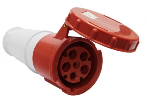 Розетка 235 переносная 3Р+РЕ+N 63А 380В IP54 HLT | код 083-03-29 | HLT Розетка 235 переносная 3Р+РЕ+N 63А 380В IP54 HLT | код 083-03-29 | HLT