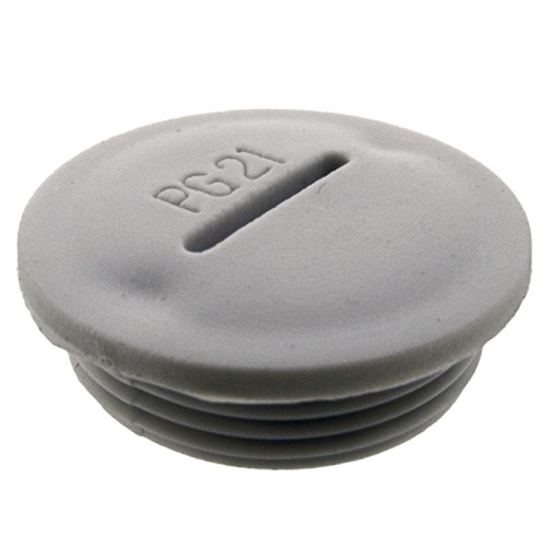 Заглушка для кабельных вводов RUICHI PG21, пластиковая, цвет серый | код 69821 | Ruichi