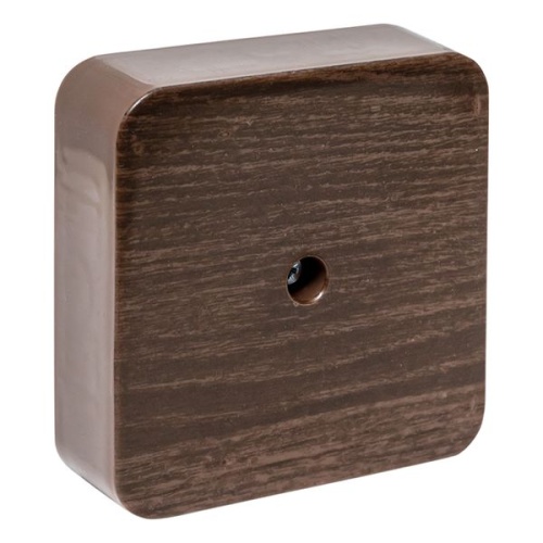 Коробка разветвительная КМР-030-030кг (75х75х26) с клеммником тёмное дерево PROxima | код plc-kmr-030-030kg-t | EKF фото 2 Коробка разветвительная КМР-030-030кг (75х75х26) с клеммником тёмное дерево PROxima | код plc-kmr-030-030kg-t | EKF фото 2