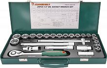 S04H4125S Набор головок торцевых 1/2DR, 10-32 мм, 25 предметов | код S04H4125S | JONNESWAY
