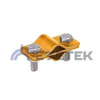 Зажим соединительный пруток — пруток параллельный, латунь | код 90553-2 | ЕЗЕТЕК