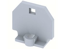 Концевая пластина для клемм, серая MEP1.5(G) | код 3910630000 | Elmex