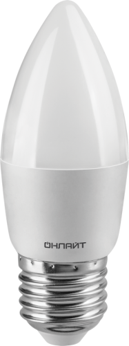 Лампа светодиодная 90 413 OLL-C37-9-230-4K-E27-FR 9Вт свеча 4000К E27 90-240В PRO ОНЛАЙТ 90413