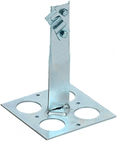 Дер. пр. кр. 6-10мм вин. пл. кр. h=90мм оц. сталь HDZ IEK | код ZDP85-14-1-16-90 | IEK