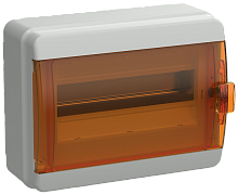 TEKFOR Корпус пласт. КМПн-12 IP65 оранж. прозр. дверь IEK | код TF5-KP72-N-12-65-K03-K09 | IEK