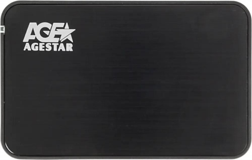 Внешний корпус для HDD/SSD AgeStar 3UB2A8-6G SATA III USB3.0 пластик/алюминий черный 2.5 | код 763934 | AgeStar
