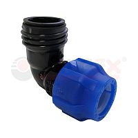 Отвод компрессионный с наружной резьбой 63х1 1/4дюйм (15/3) | код 1210012463114 | VALFEX