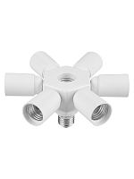 Переходник Е27-6(+1)хЕ27, белый, TDM | код SQ0335-1023 | TDM