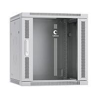 Cabeus SH-05F-12U60/60 Шкаф телекоммуникационный настенный 19 12U 600x600x635mm (ШхГхВ) дверь стекло, цвет серый (RAL 7035) | код 7065c | Cabeus