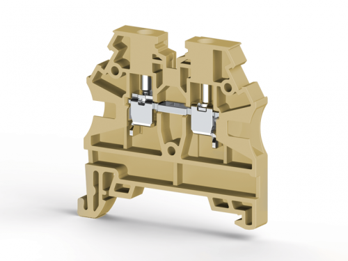 304 209, Клеммник на DIN-рейку 2,5мм.кв. (бежевый), AVK2,5 RD (RP) | код 0.0.0.3.04209RP | KLEMSAN