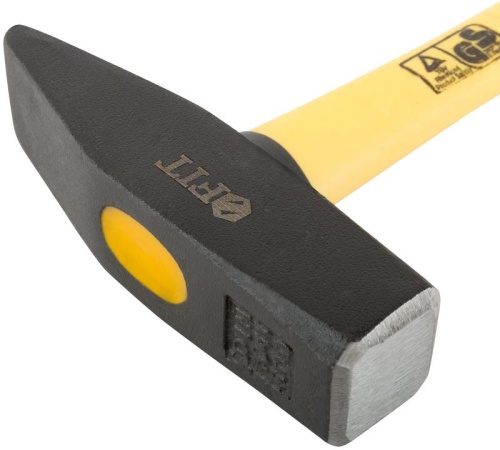 Молоток кованый, фиберглассовая ручка 600 гр | код 44286 | FIT фото 4