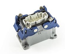 Вилка 4-фиксатора 2-боковых ввода для панели 10п 16А EMAS EBM10FD24