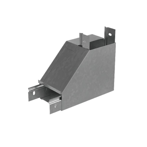 Угол для лотка вертикальный внутренний правый с разворотом трассы на 90град. 50х50 сталь 1мм "ПЛЮС" NLPDplus90-50-50-R КМ PL3821