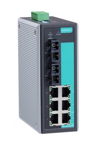 Коммутатор EDS-308-MM-SC-T Ethernet Switch,with 6 10/100BaseTx ports, 2 multi mode 100Fx,t:-40/+75C | код 00-01143362 | MOXA Коммутатор EDS-308-MM-SC-T Ethernet Switch,with 6 10/100BaseTx ports, 2 multi mode 100Fx,t:-40/+75C | код 00-01143362 | MOXA