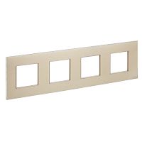 SKANDY Рамка 4-мест. SK-F34Sh металл шамп. IEK | код SK-M42-M-K37 | IEK