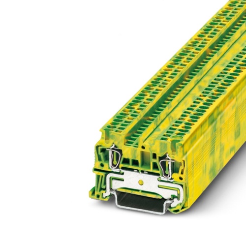 Заземляющий клеммный модуль с пружинными зажимами ST 1,5-PE | код 3031513 | PHOENIX CONTACT