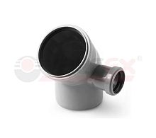 Отвод универсальный 110/50х45 градусов лев.-прав. для внутренней канализации | код 23113150 | VALFEX