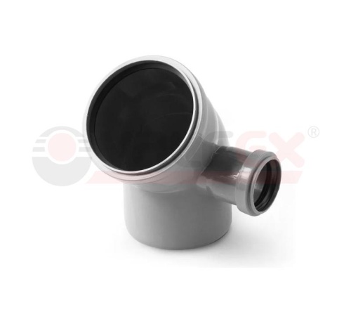 Отвод универсальный 110/50х45 градусов лев.-прав. для внутренней канализации | код 23113150 | VALFEX Отвод универсальный 110/50х45 градусов лев.-прав. для внутренней канализации | код 23113150 | VALFEX