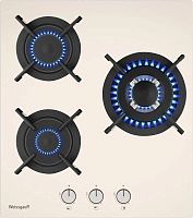 Газовая варочная поверхность Weissgauff HGG 451 BERV бежевый | код 2045628 | WEISSGAUFF
