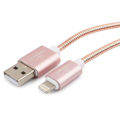Кабель Cablexpert для Apple CC-G-APUSB02Cu-1M, AM/Lightning, серия Gold, длина 1м, золото, блистер | код CC-G-APUSB02Cu-1M | Cablexpert Кабель Cablexpert для Apple CC-G-APUSB02Cu-1M, AM/Lightning, серия Gold, длина 1м, золото, блистер | код CC-G-APUSB02Cu-1M | Cablexpert