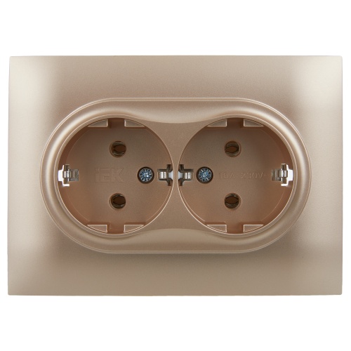 SKANDY Роз. 2-я с з/к без з/ш 16А сб. SK-R08Sa песоч. IEK | код SK-R21-16-K98-F | IEK фото 2