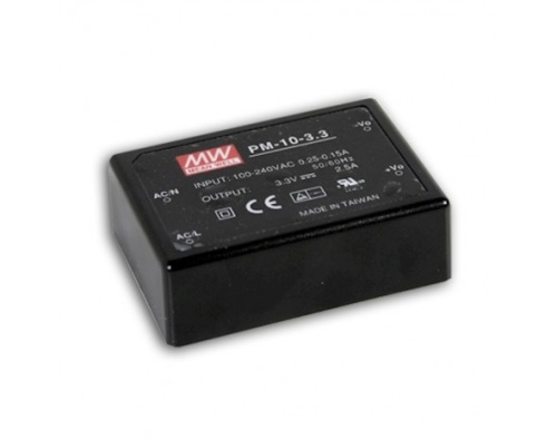 Источник питания AC-DC, 10 Вт, вход 85...264В AC 47...440 Гц, 120...370B DC, выход 15В/0,67А, изоляция 4000В AC, в кожухе 70х50х22,7мм, -20...+70C | код PM-10-15 | MeanWell Источник питания AC-DC, 10 Вт, вход 85...264В AC 47...440 Гц, 120...370B DC, выход 15В/0,67А, изоляция 4000В AC, в кожухе 70х50х22,7мм, -20...+70C | код PM-10-15 | MeanWell