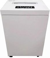 Шредер Office Kit S500 0,8x2 белый (секр.P-7) фрагменты 7лист. 50лтр. скобы пл.карты CD | код 1844503 | OFFICE KIT