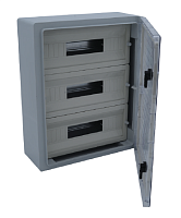 Корпус щита распределительного 350x500x195мм, Din-рейки 45M (3х15), навесной, пластик | код CP5117 | CETINKAYA PANO